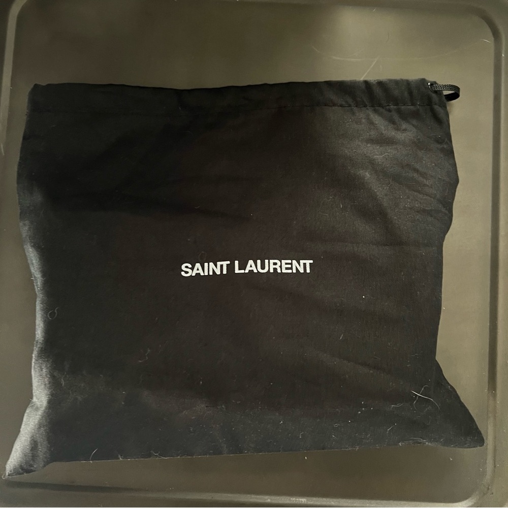 YSL Black Handbag with Gold Chain